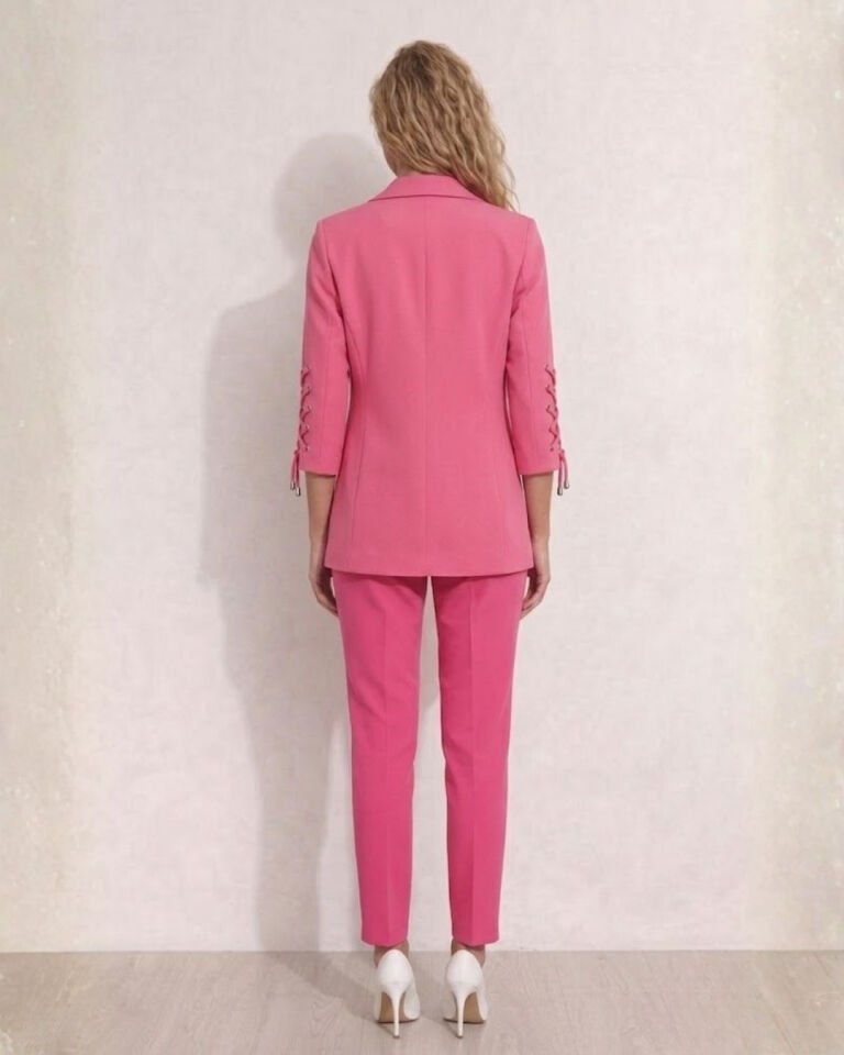 Mia Yazlık Blazer Ceket & Pantolon Takım - PEMBE