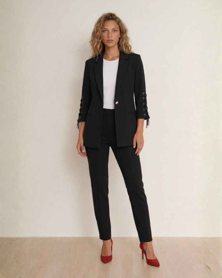 Mia Yazlık Blazer Ceket & Pantolon Takım - SİYAH