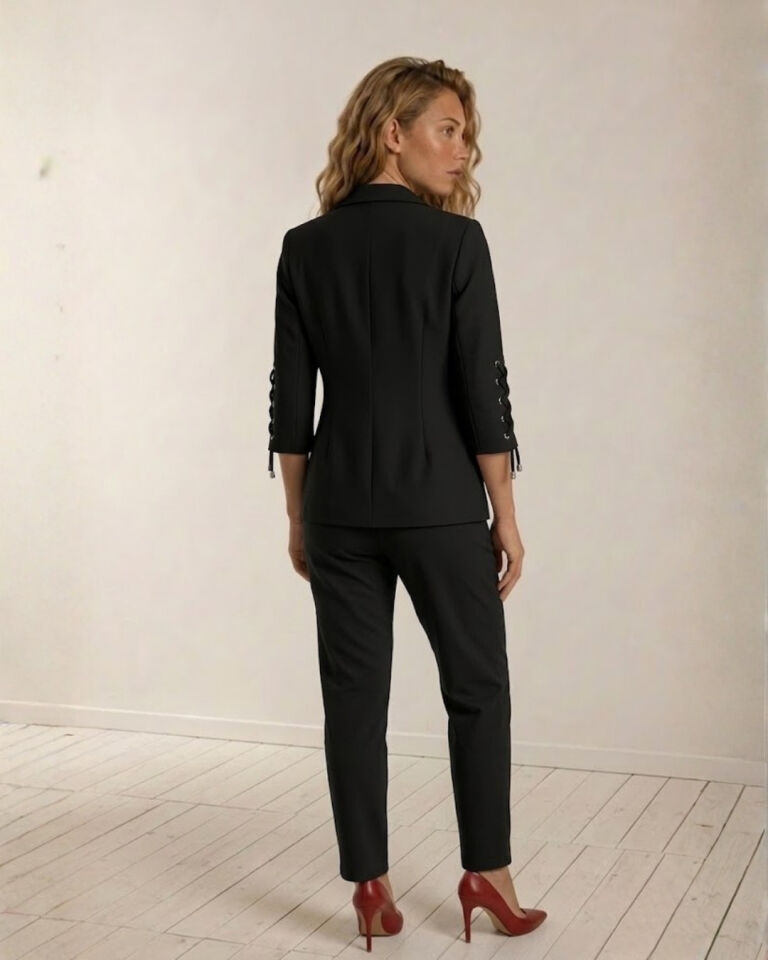 Mia Yazlık Blazer Ceket & Pantolon Takım - SİYAH