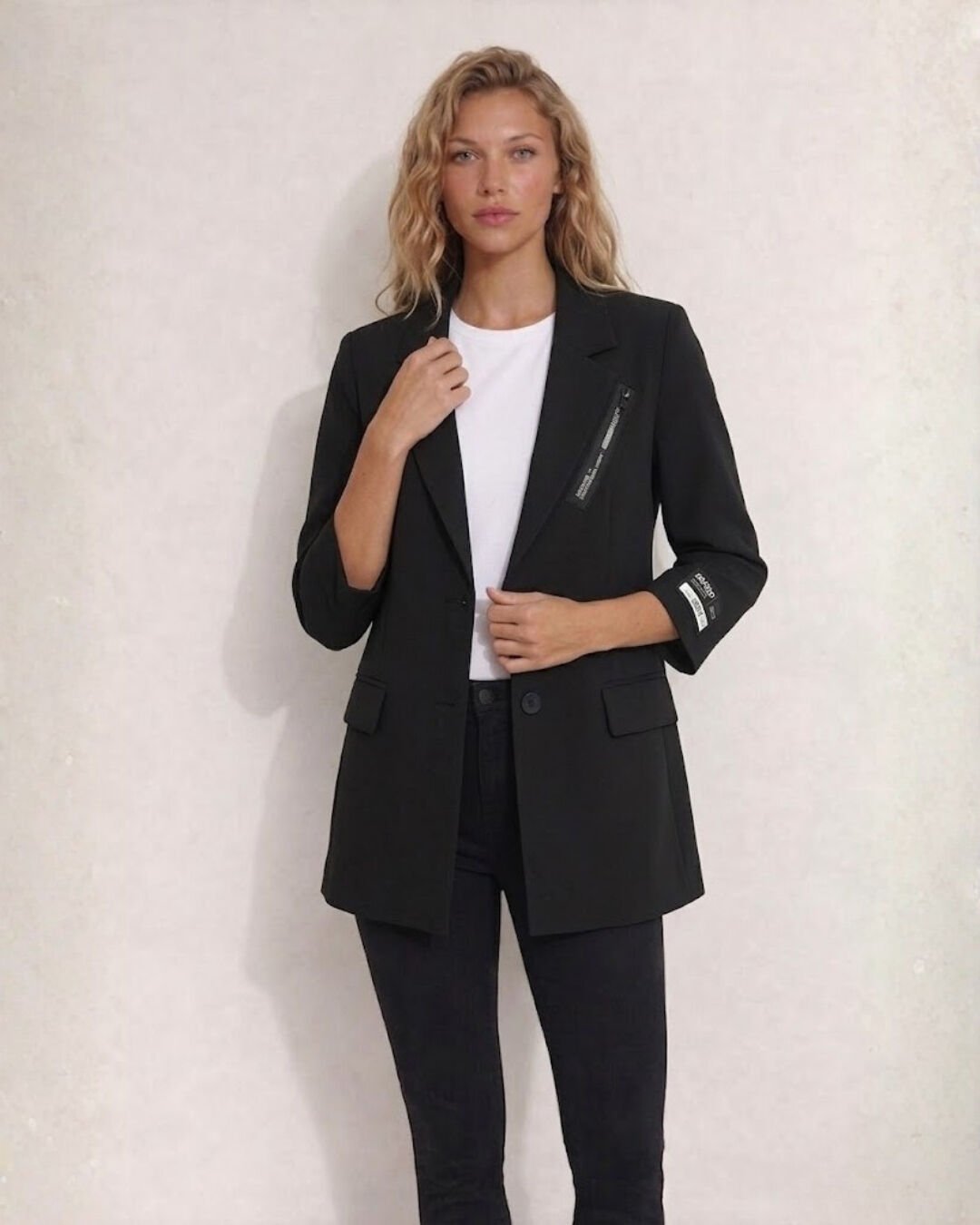 Alanis Yarım Kol Blazer Ceket - SİYAH