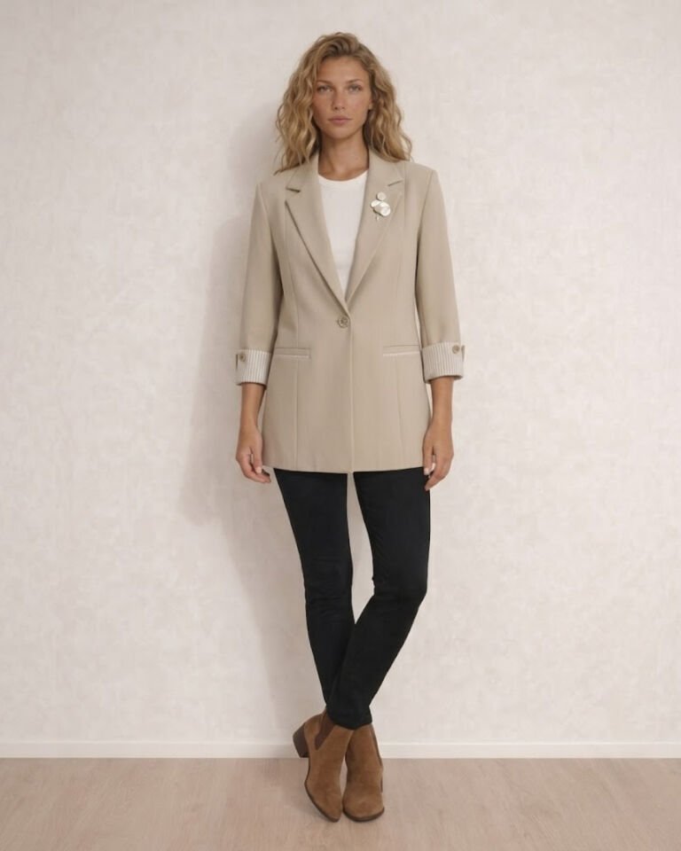 Anna Yazlık Blazer Ceket - BEJ