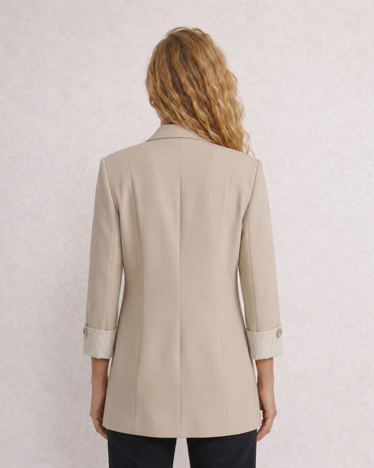 Anna Yazlık Blazer Ceket - BEJ