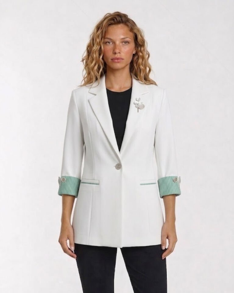 Anna Yazlık Blazer Ceket - BEYAZ