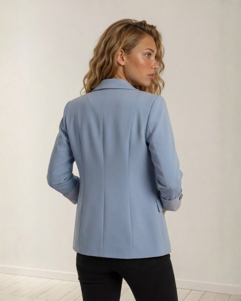 Anna Yazlık Blazer Ceket - BUZ MAVİ