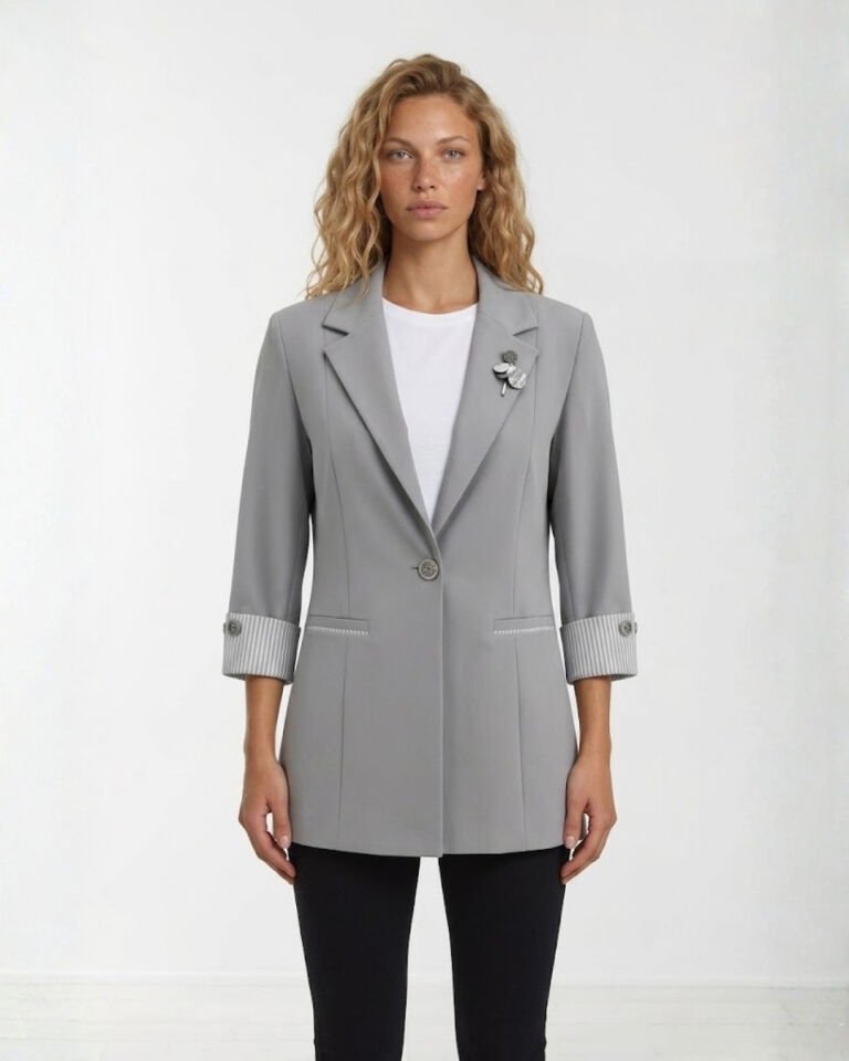 Anna Yazlık Blazer Ceket - GRİ
