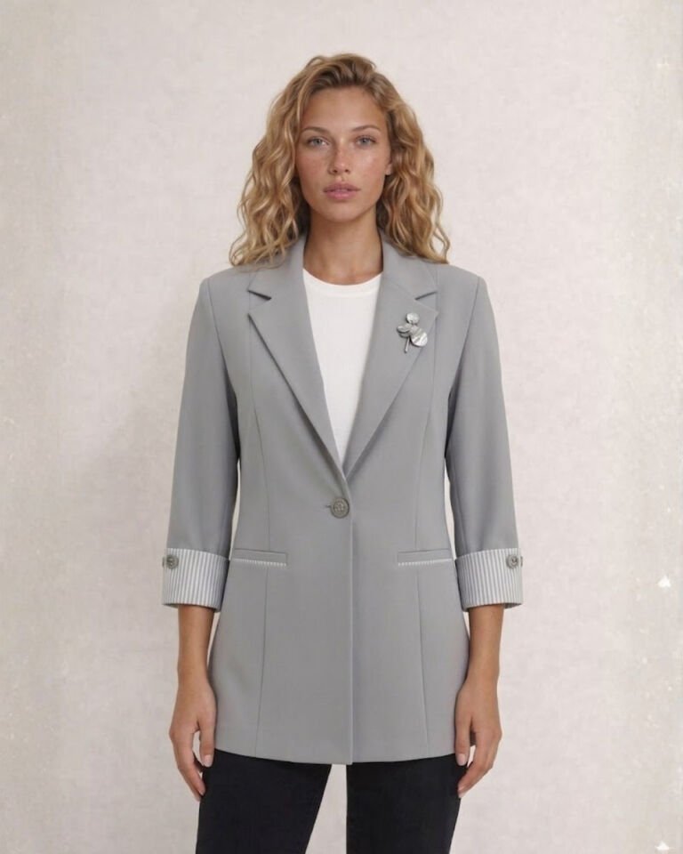 Anna Yazlık Blazer Ceket - GRİ