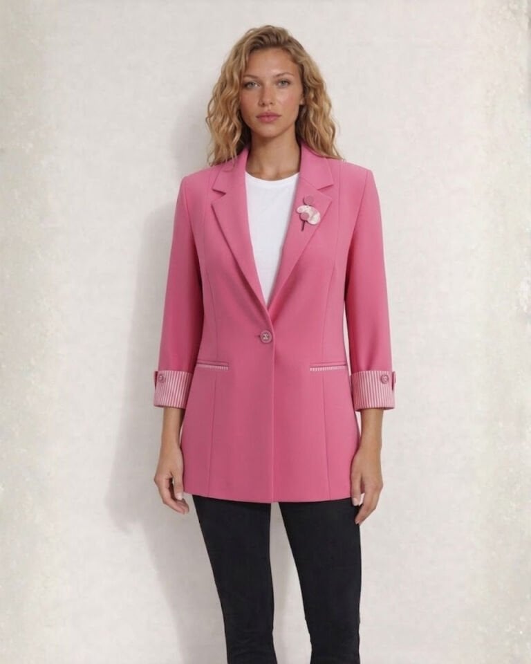 Anna Yazlık Blazer Ceket - PEMBE