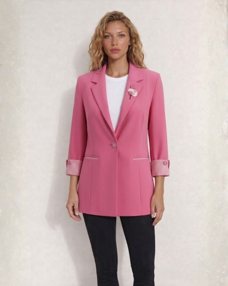 Anna Yazlık Blazer Ceket - PEMBE