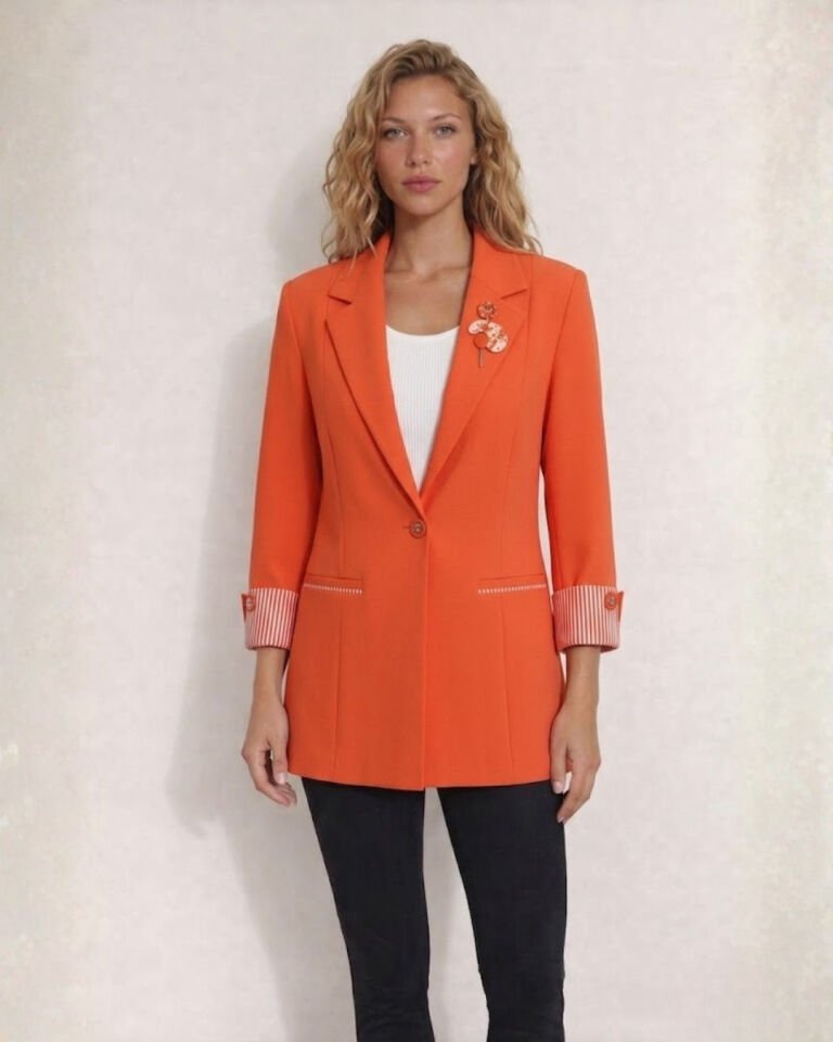 Anna Yazlık Blazer Ceket - TURUNCU