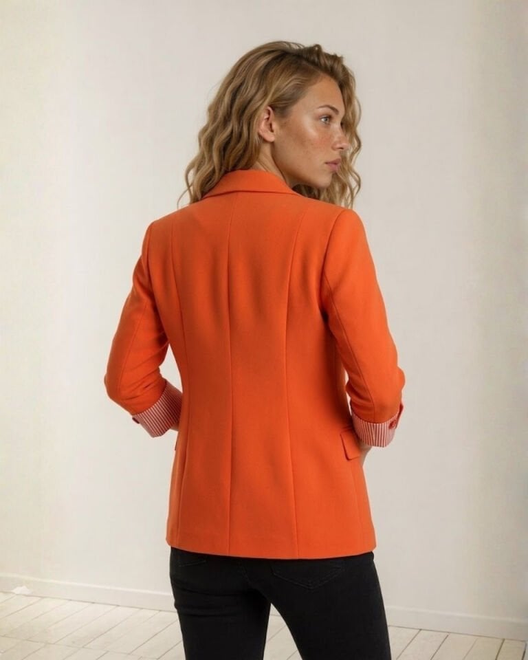 Anna Yazlık Blazer Ceket - TURUNCU