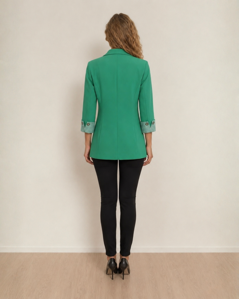 Anna Yazlık Blazer Ceket - YEŞİL
