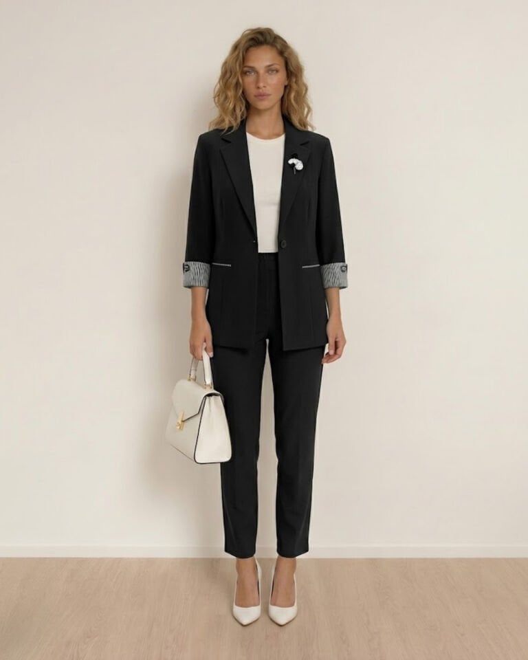Anna Yazlık Blazer Ceket & Pantolon Takım - SİYAH