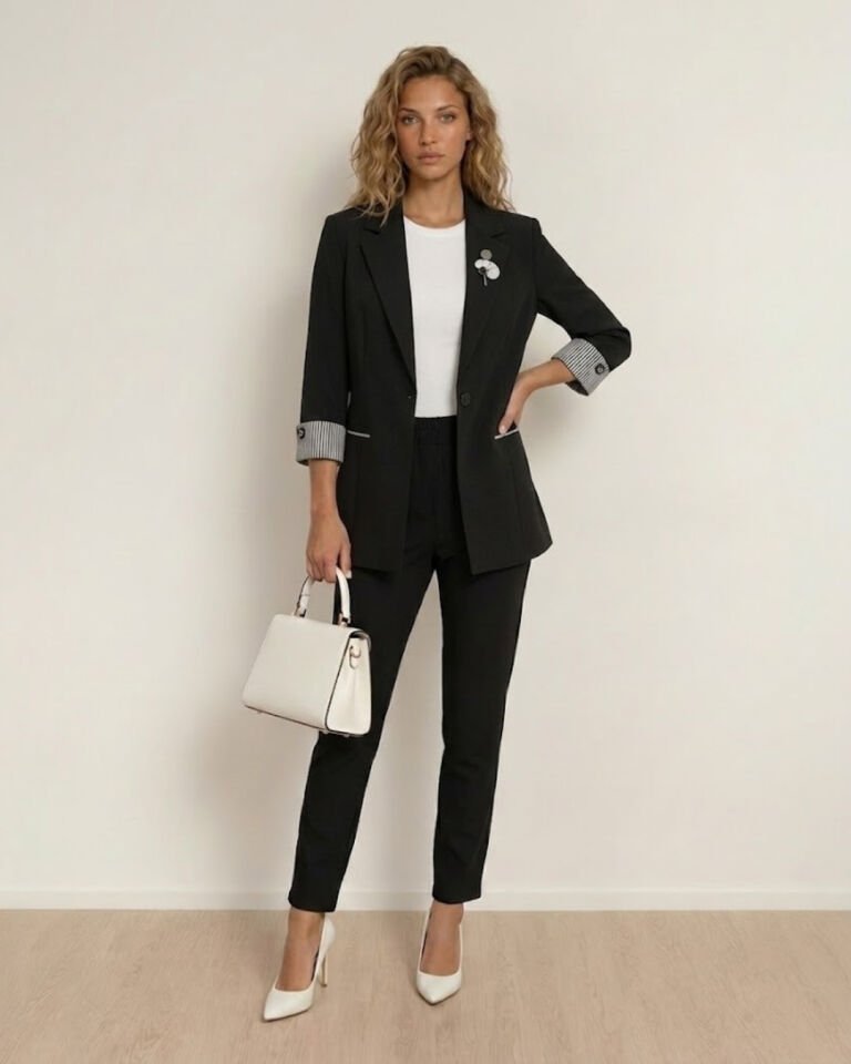 Anna Yazlık Blazer Ceket & Pantolon Takım - SİYAH