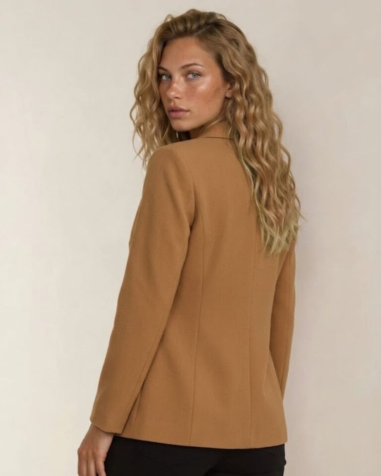 Ava Uzun Kollu Blazer Ceket - KAHVE