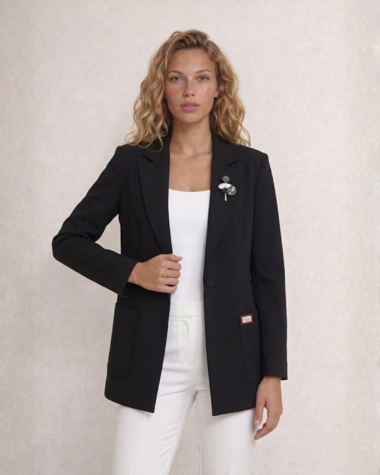 Ava Uzun Kollu Blazer Ceket - SİYAH
