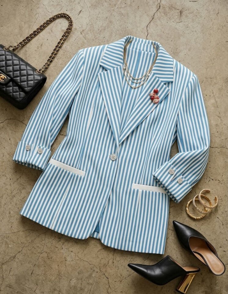 Arya Yazlık Blazer Ceket - MAVİ
