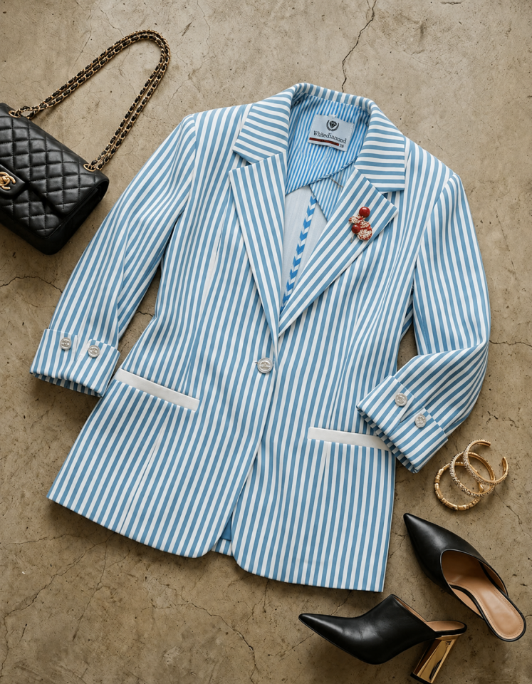 Arya Yazlık Blazer Ceket - MAVİ