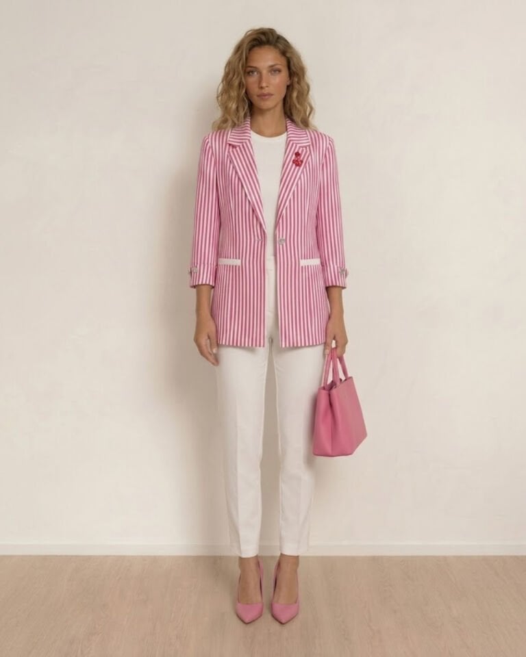 Arya Yazlık Blazer Ceket - PEMBE