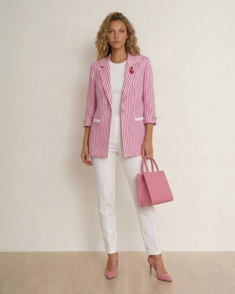 Arya Yazlık Blazer Ceket - PEMBE