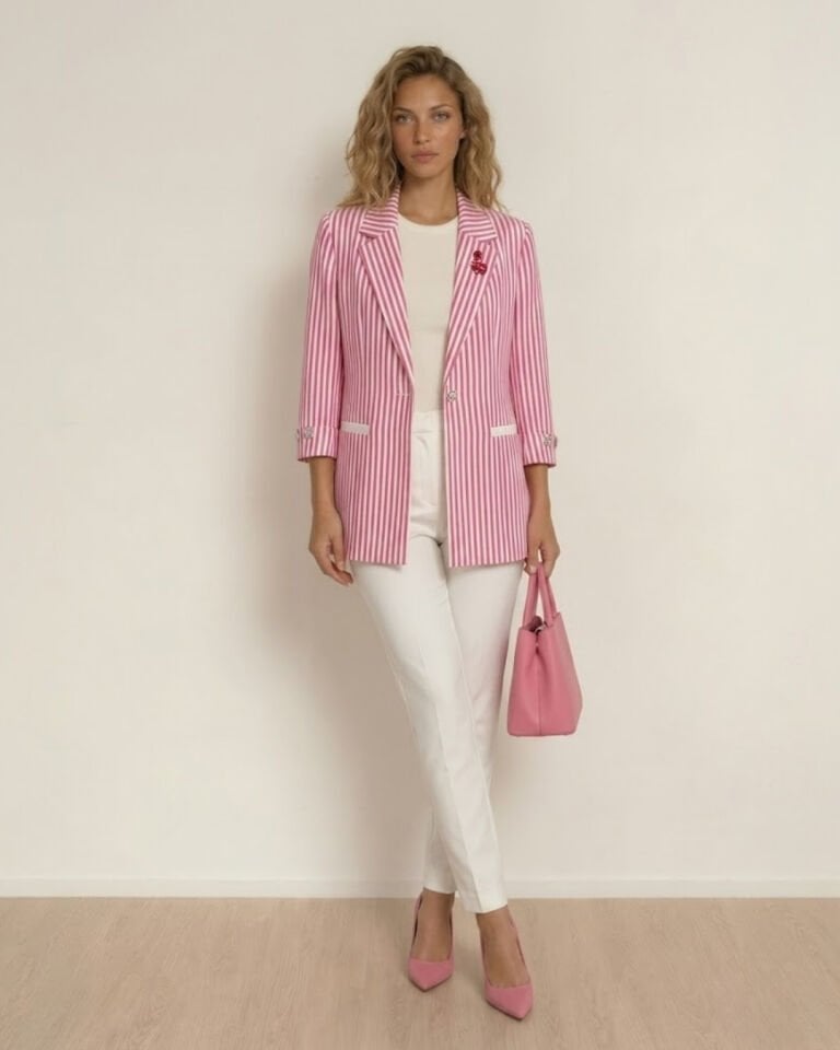 Arya Yazlık Blazer Ceket - PEMBE