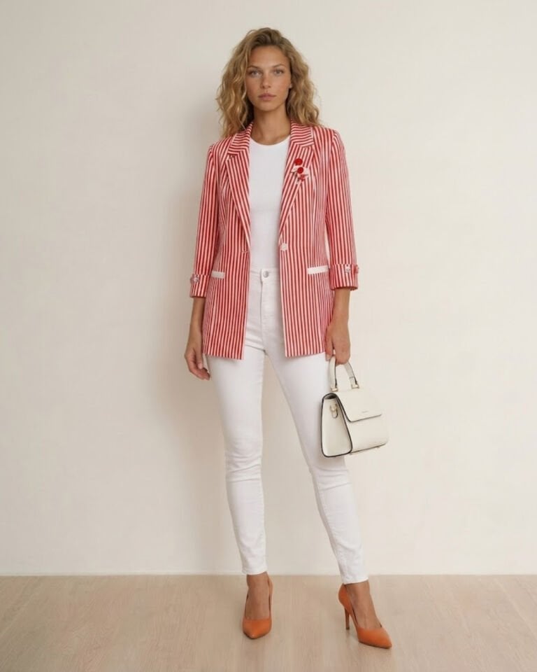 Arya Yazlık Blazer Ceket - TURUNCU