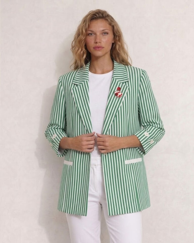 Arya Yazlık Blazer Ceket - YEŞİL