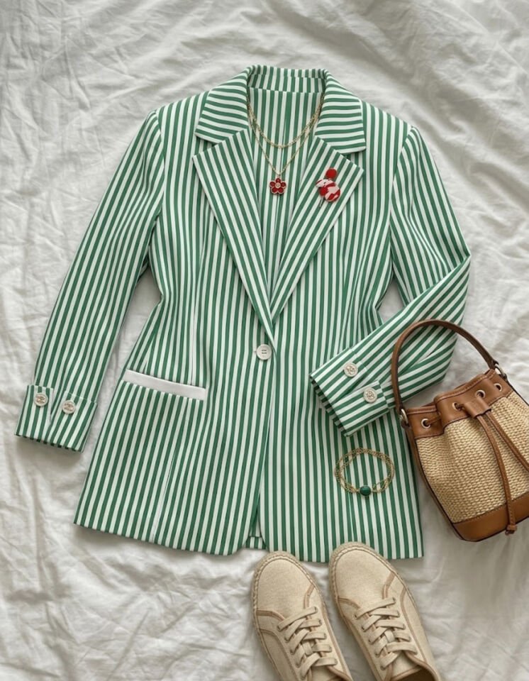 Arya Yazlık Blazer Ceket - YEŞİL