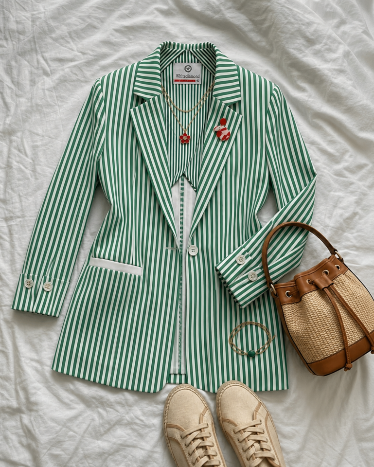 Arya Yazlık Blazer Ceket - YEŞİL