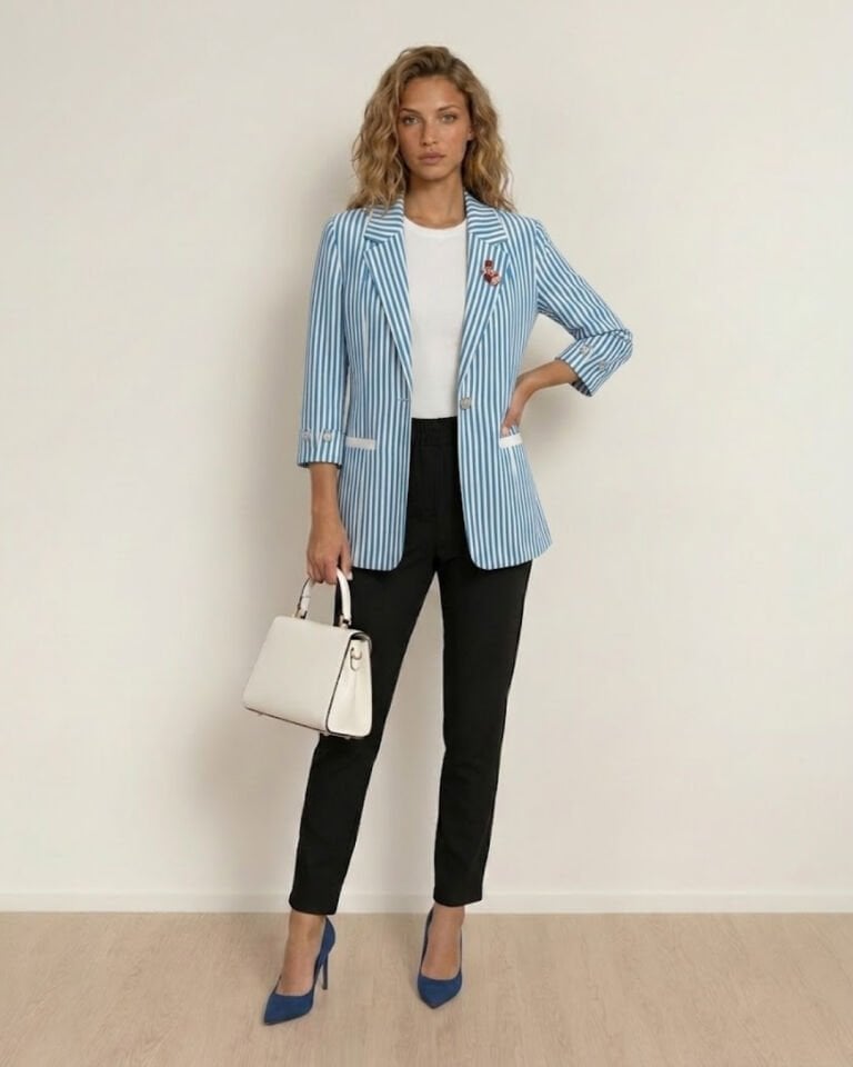 Arya Yazlık Blazer Ceket & Pantolon Takım - MAVİ
