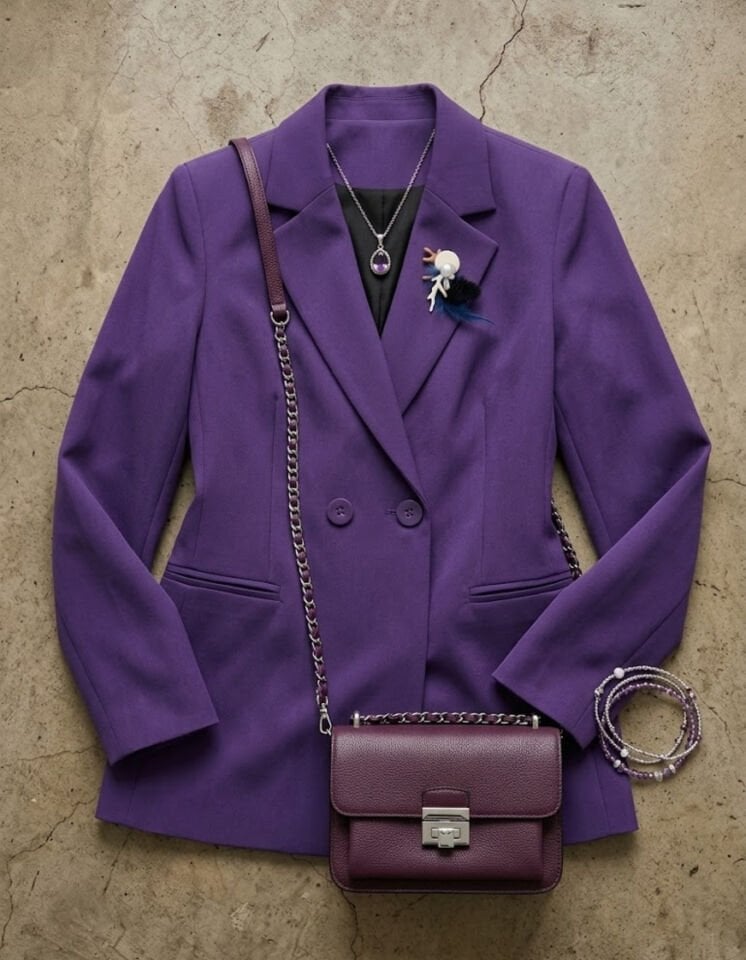 Celine Uzun Kollu Blazer Ceket - MOR