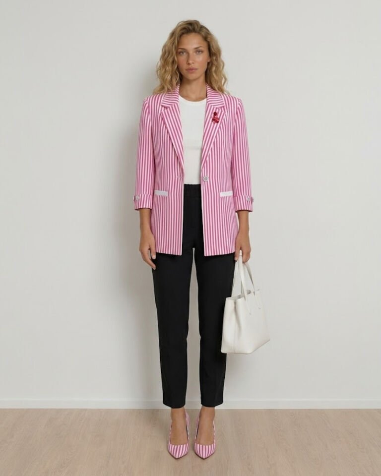 Arya Yazlık Blazer Ceket & Pantolon Takım - PEMBE