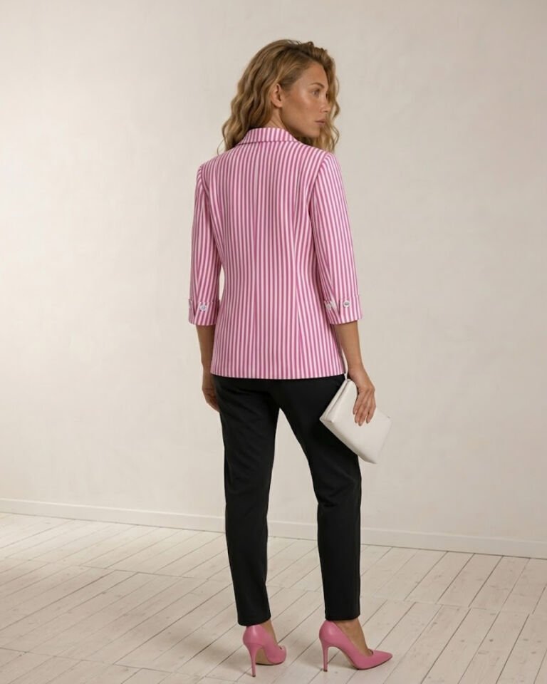 Arya Yazlık Blazer Ceket & Pantolon Takım - PEMBE