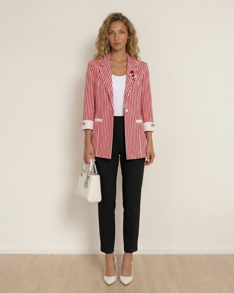 Arya Yazlık Blazer Ceket & Pantolon Takım - TURUNCU
