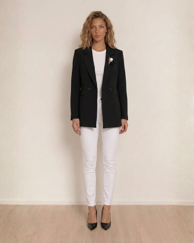 Celine Uzun Kollu Blazer Ceket - SİYAH