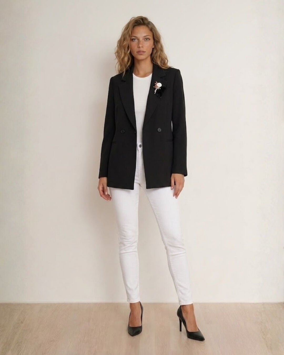 Celine Uzun Kollu Blazer Ceket - SİYAH