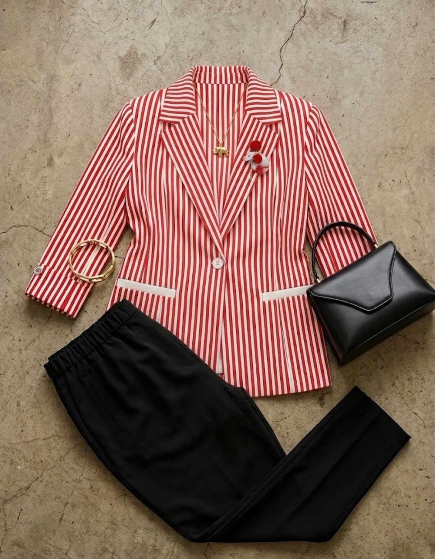 Arya Yazlık Blazer Ceket & Pantolon Takım - TURUNCU