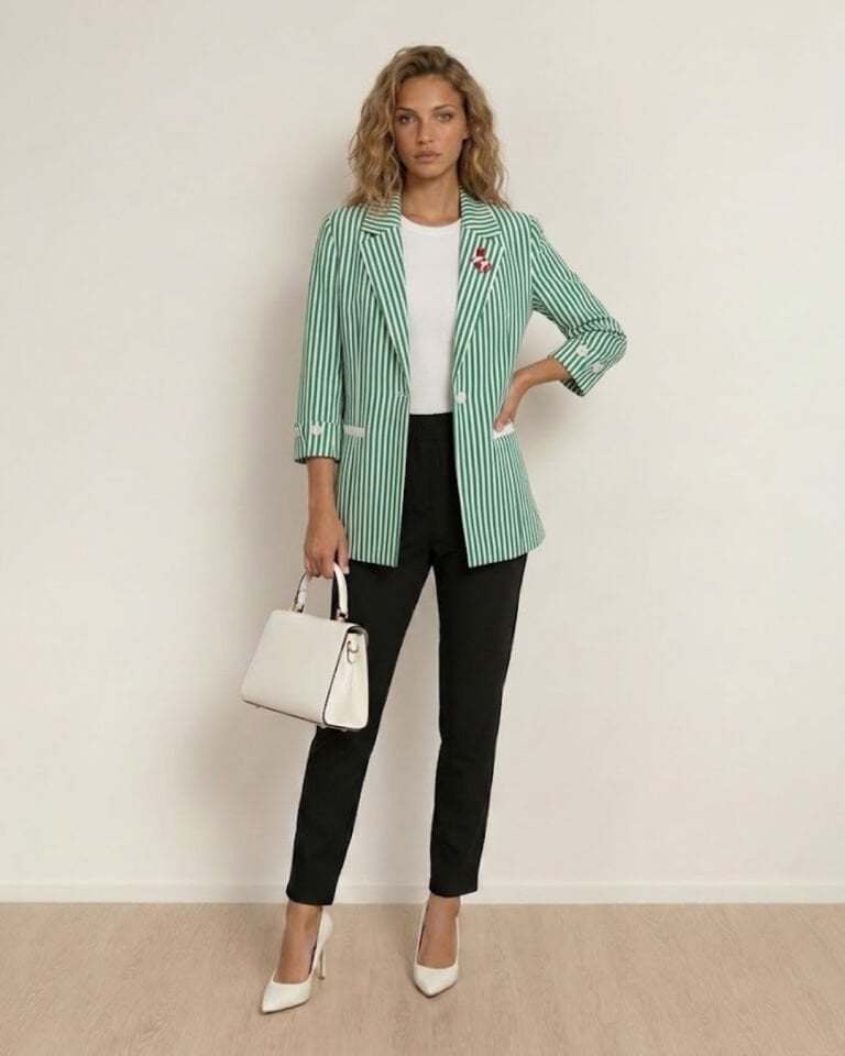 Arya Yazlık Blazer Ceket & Pantolon Takım - YEŞİL
