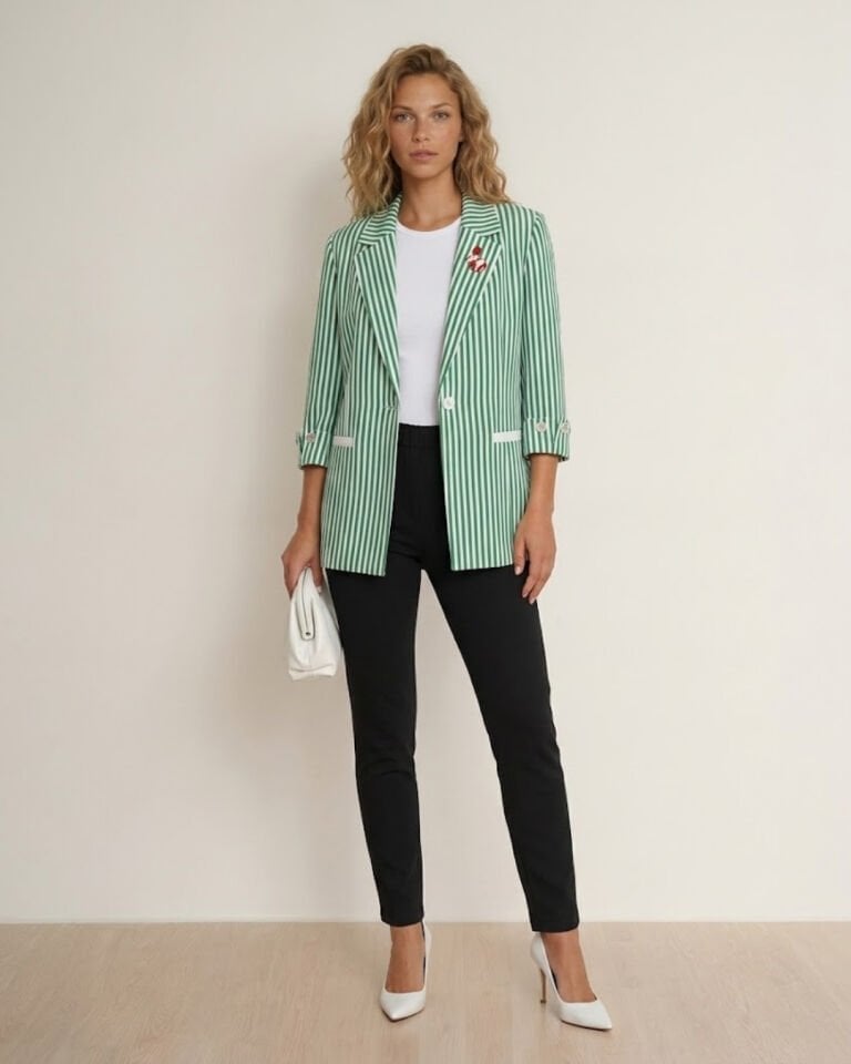 Arya Yazlık Blazer Ceket & Pantolon Takım - YEŞİL