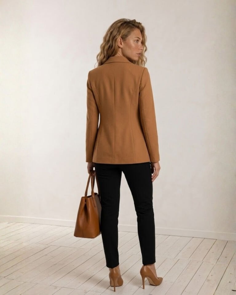 Emma Uzun Kollu Blazer Ceket - KAHVE