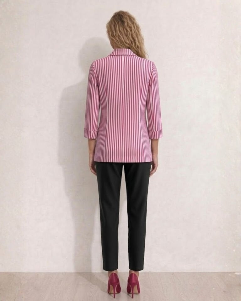 Rosa Yazlık Blazer Ceket & Pantolon Takım - PEMBE