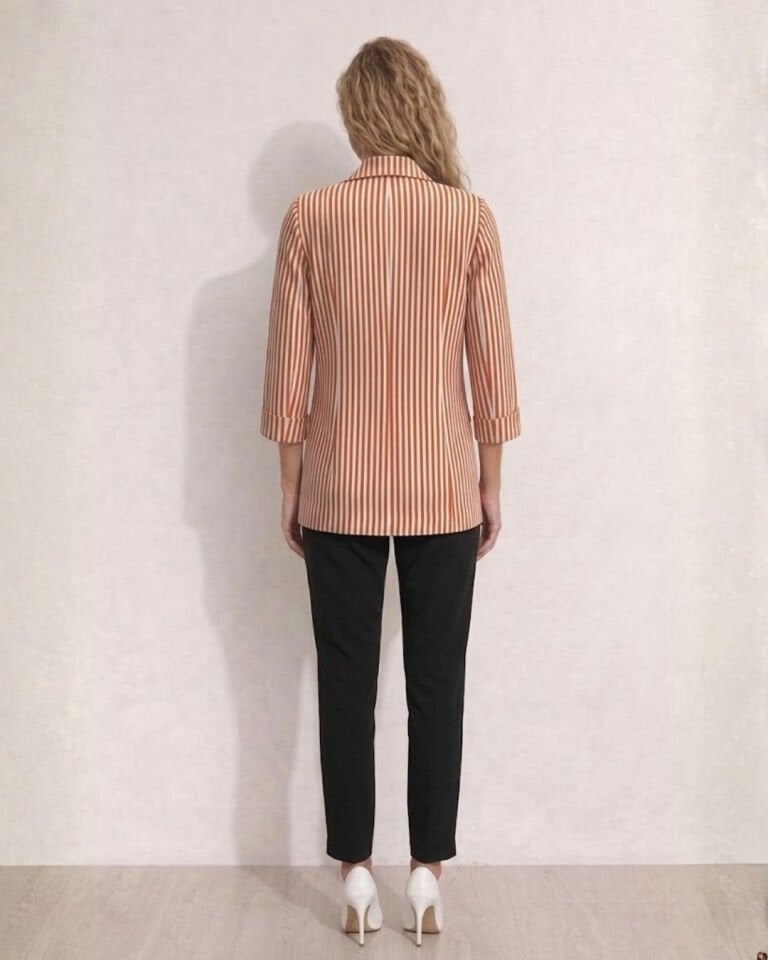 Rosa Yazlık Blazer Ceket & Pantolon Takım - TURUNCU