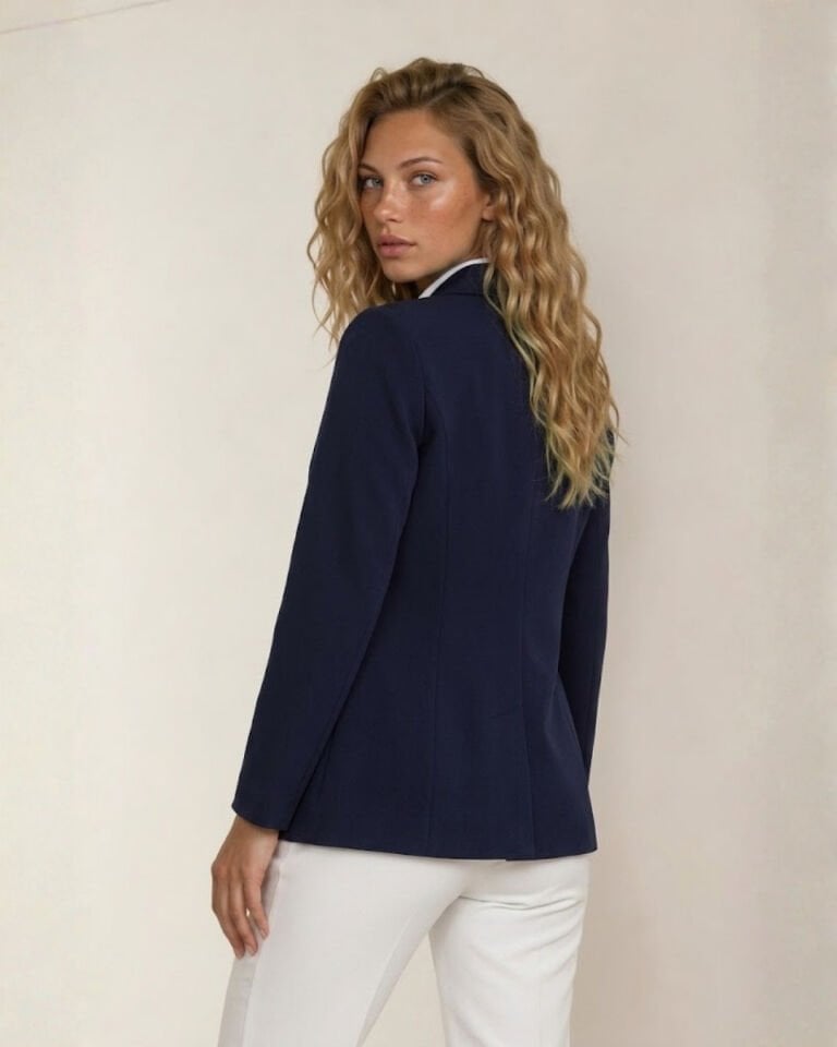 Emma Uzun Kollu Blazer Ceket - LACİVERT