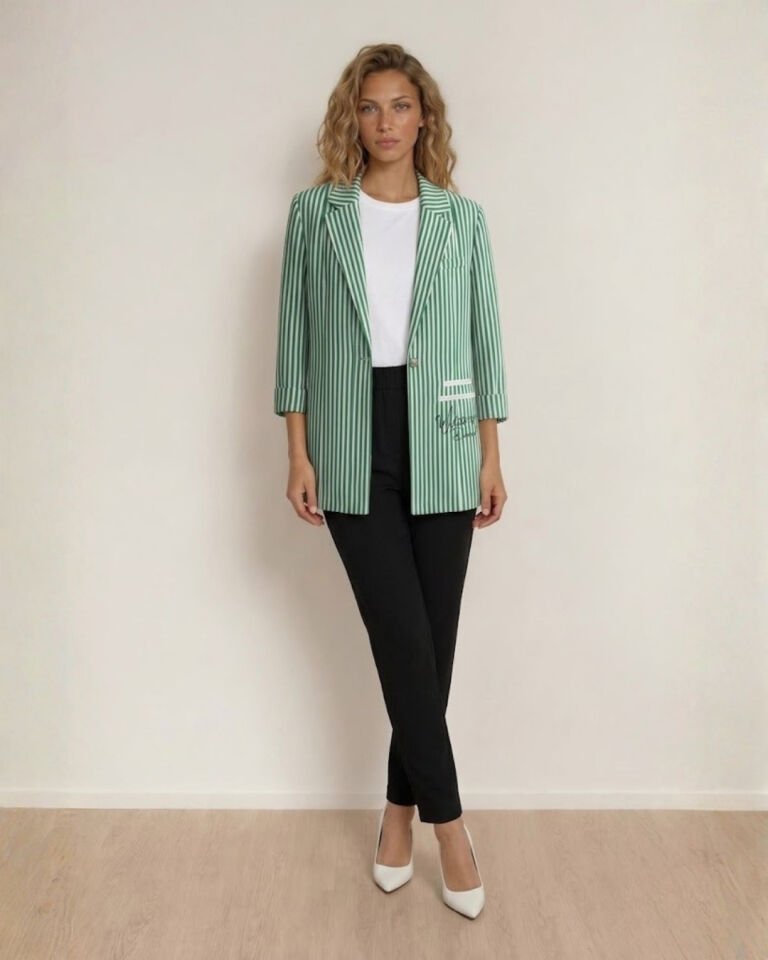Rosa Yazlık Blazer Ceket & Pantolon Takım - YEŞİL