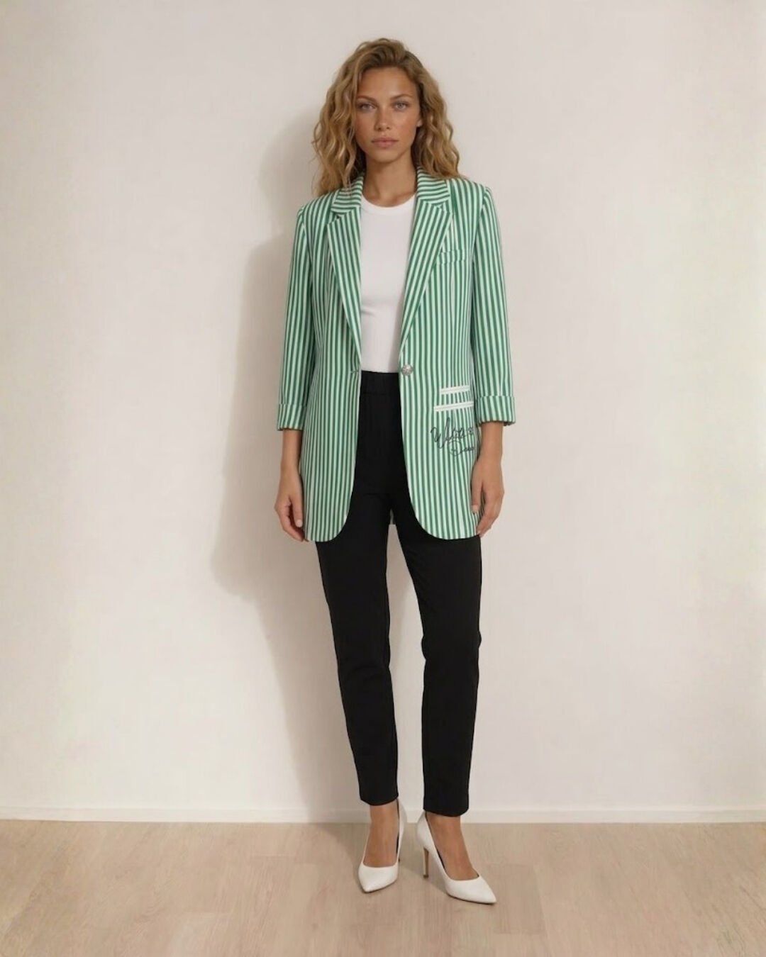Rosa Yazlık Blazer Ceket & Pantolon Takım - YEŞİL
