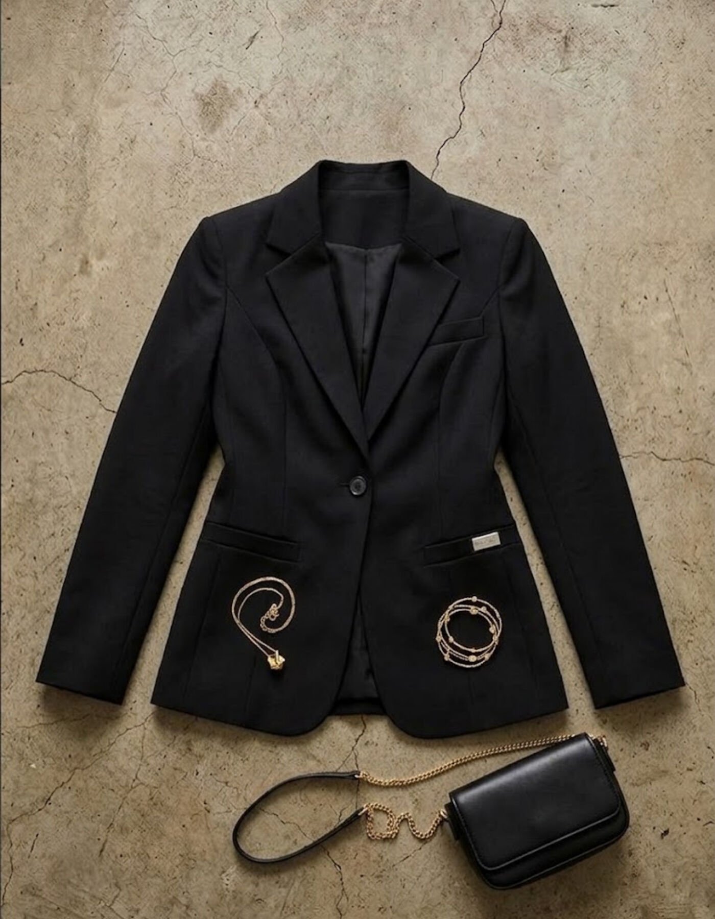 Emma Uzun Kollu Blazer Ceket - SİYAH