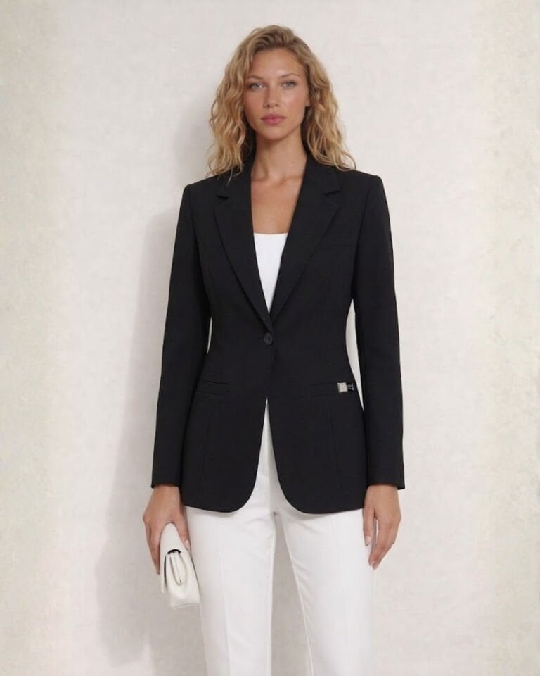 Emma Uzun Kollu Blazer Ceket - SİYAH