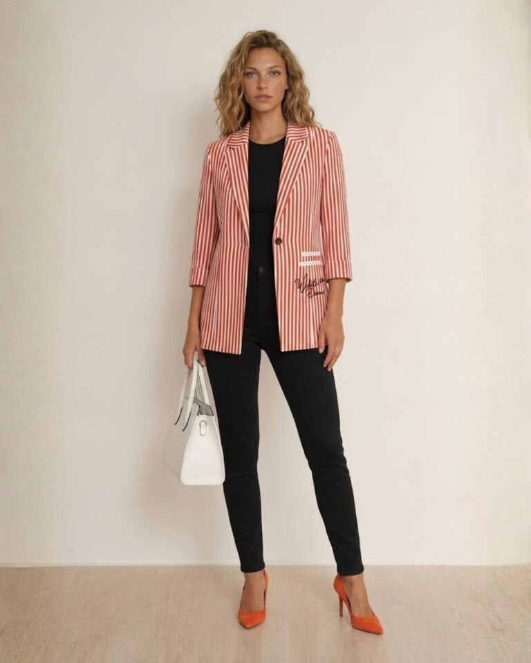 Rosa Yazlık Blazer Ceket - TURUNCU