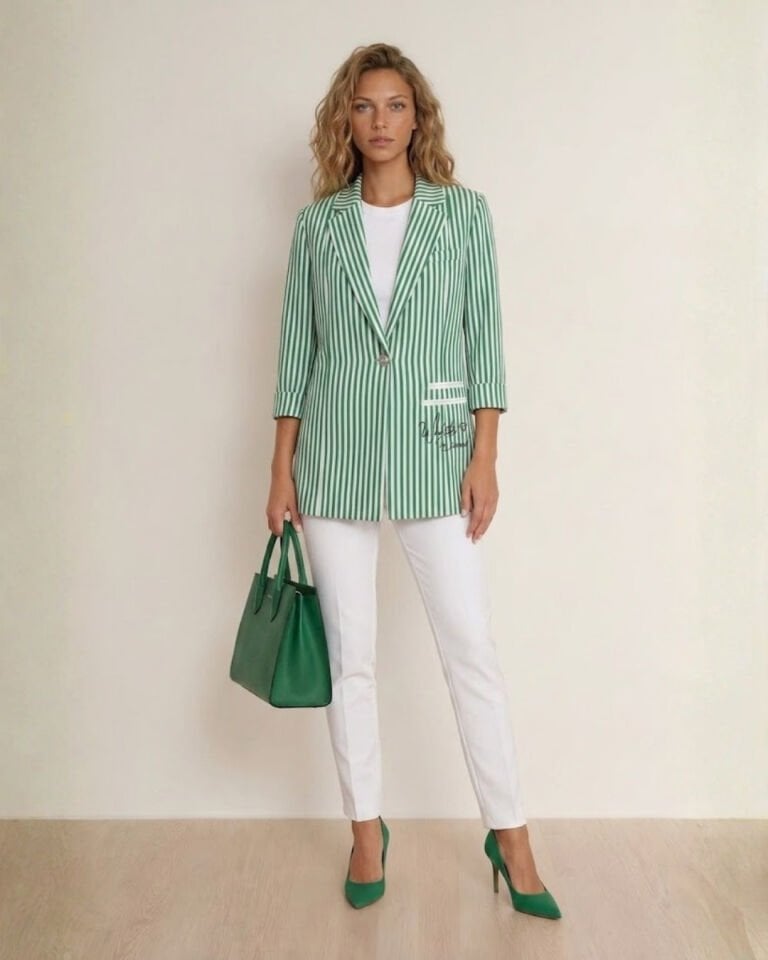 Rosa Yazlık Blazer Ceket - YEŞİL