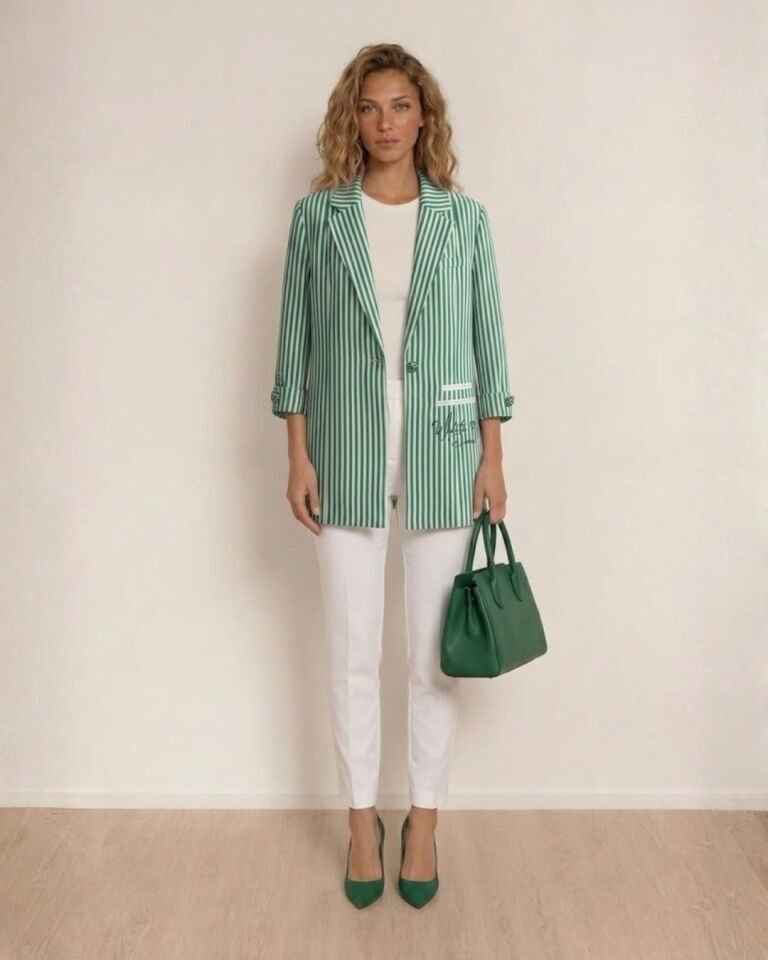 Rosa Yazlık Blazer Ceket - YEŞİL