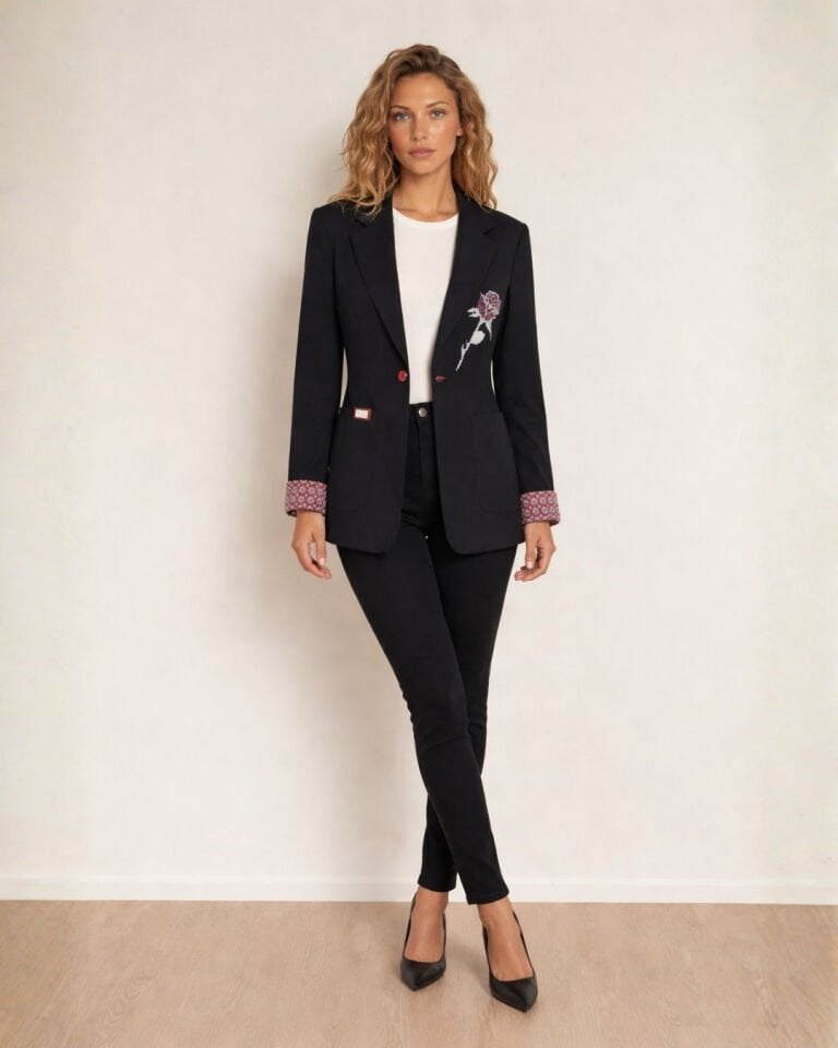 Lusia Kışlık Blazer Ceket - SİYAH